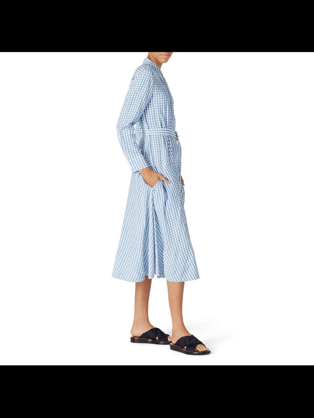 Tibi Women's Blue Gingham
Shirtdress - Picture 10 of 12